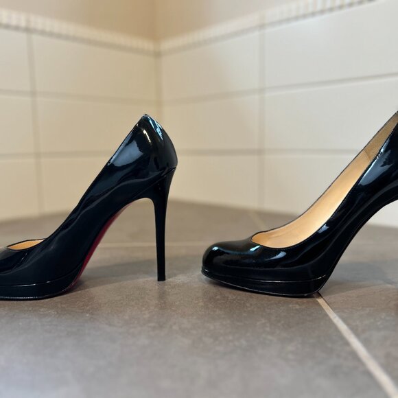Christian Louboutin So Kate Patent Black Leather 120 mm Pumps - Picture 4 of 6